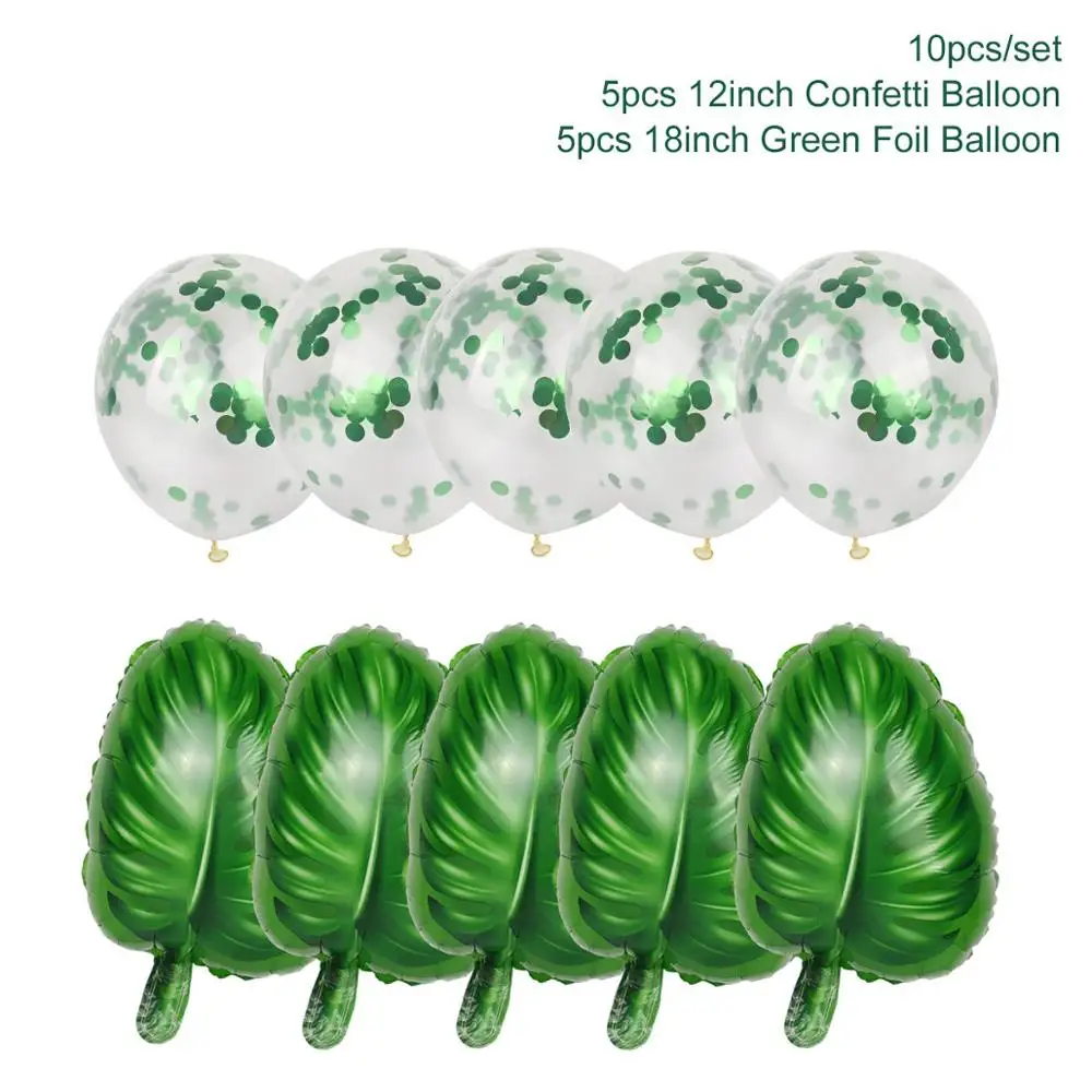 Tropical Balloon HUIRAN пальмовые воздушные шары с листьями джунгли вечерние принадлежности тропические летние для вечеринки в стиле сафари Декор джунгли тематическая вечеринка на день рождения Декор детский душ - Цвет: Tropical Balloon