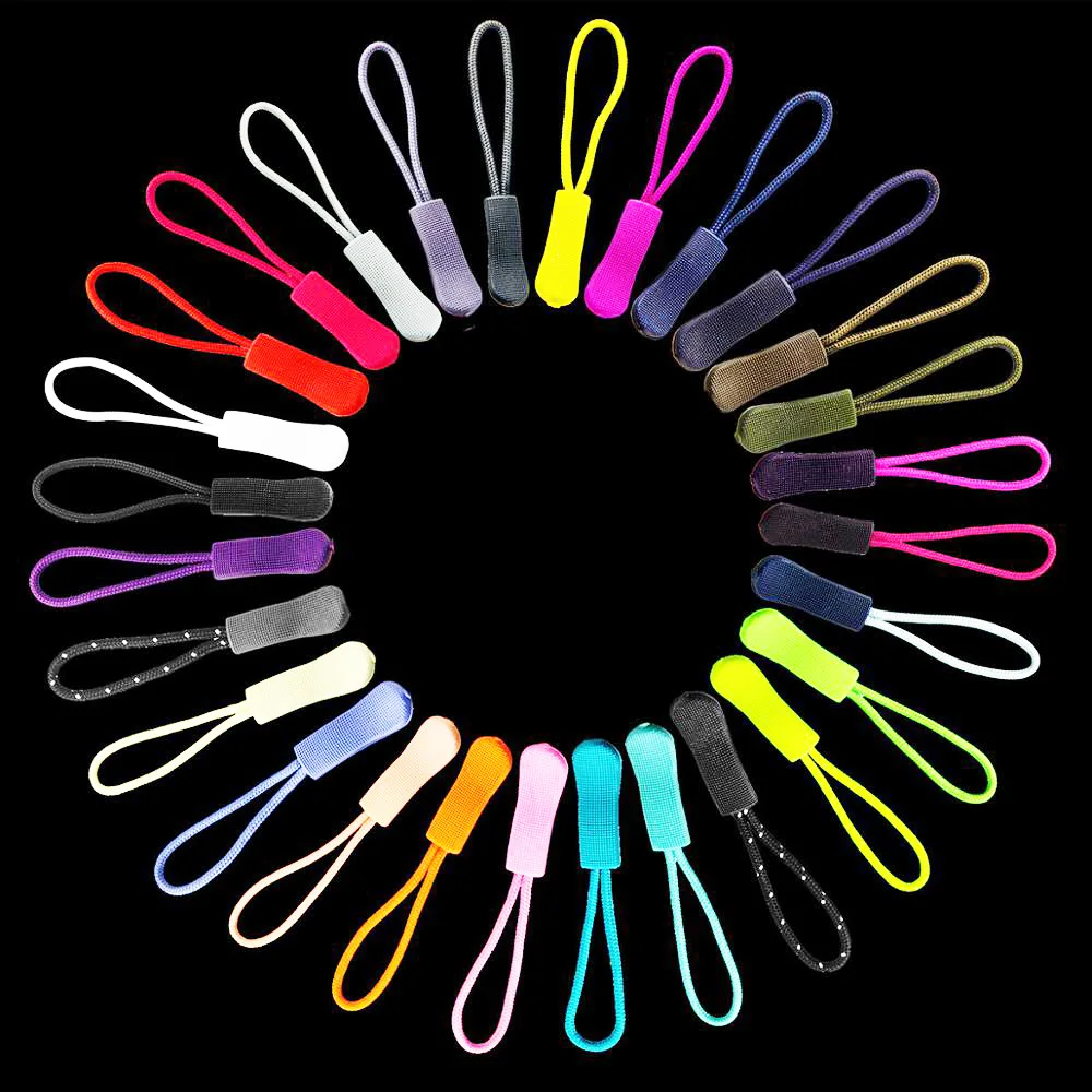 Rubber Cord Rope Pullers Rubber Bags Clip Buckle Rubber Zips Zip