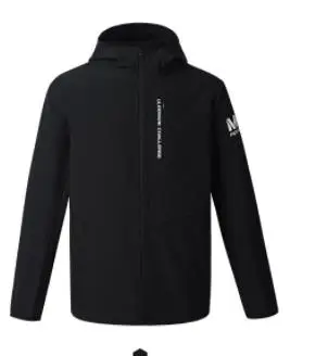 Xiaomi ULEEMARK мужской софтшелл классический спортивный костюм плюс бархат сохраняет тепло ветрозащитная водонепроницаемая куртка брюки мягкое пальто брюки - Цвет: coat black