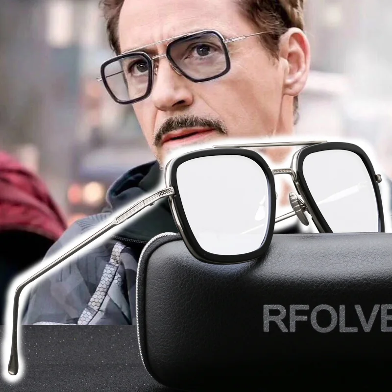 Железные мужские солнцезащитные очки мужские Мстители 3 Tony stark солнцезащитные очки Человек-паук Edith очки мужские дорожные UV400 очки RX220