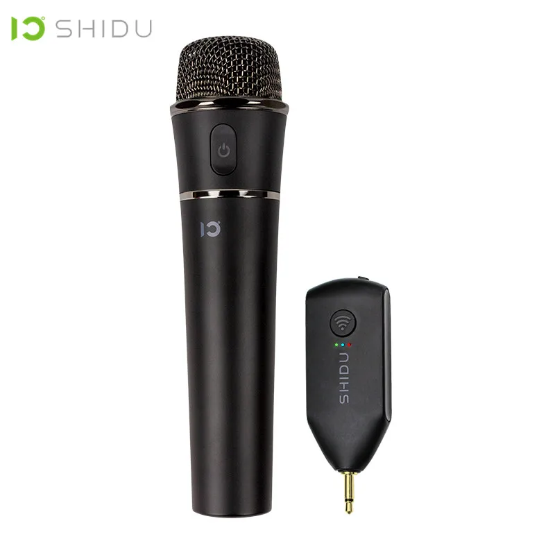 

SHIDU U5 Handheld Dynamic Vocal UHF Wireless Karaoke Microphone With 3.5mm Plug Receiver For Portable Voice Amplifier Speaker