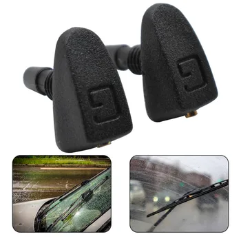 

2 Pcs/Set Car Universal Friont Windshield Wiper Nozzle Jet Sprayer Kits Sprinkler Water Fan Spout Cover Washer Outlet Adjustment