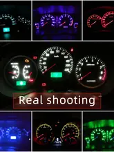  10PCS T5 W3W PCB 3030 3 Led Car Dashboard Bulbs Warming Instrument Lights Indicator 12V DC White Ice Blue Red Green Amber Pink 
