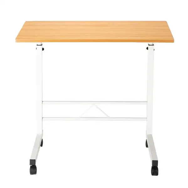 

Removable P2 15MM Chipboard & Steel Side Table adjustable Wheel Mobile Computer Desk Snack for home and office room