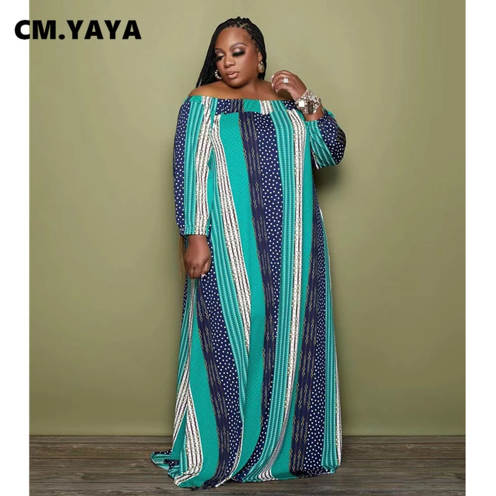CM.YAY Curve Plus Size Women Striped ...
