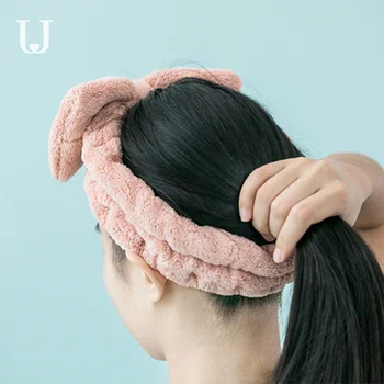 

Youpin Jordan&Judy Hair band cute sweet velvet bow headband female tiara wash face mask hair band