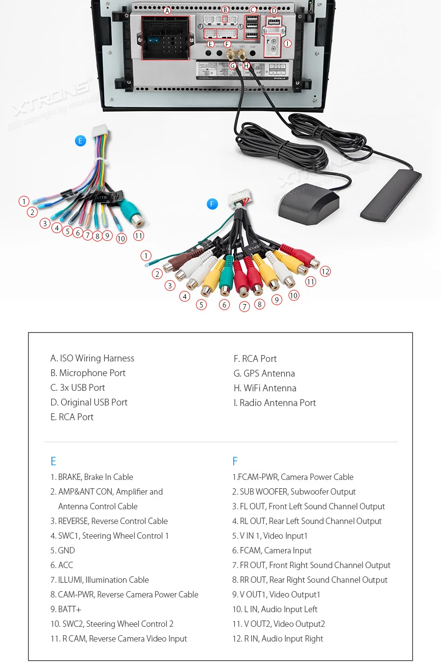XTRONS 9'' Android 9.0 Car Stereo Player Radio GPS for Mercedes Benz ML Class W164 ML300 ML350 ML450 ML500 2005-2011 X164 NO DVD