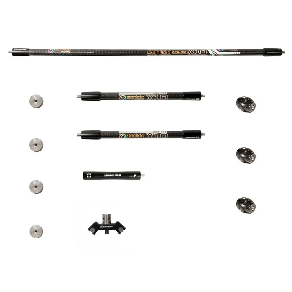 Sanlida X10 Recurve Stabilizer Set Carbon Fiber Complete Bow Stabiliser