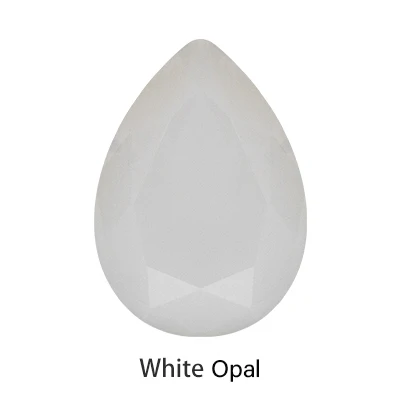 White Opal Необычная красочная опал серии Прямая K9 хрустальные стразы объемные Стразы для рукоделия клея на одежде, ремесла, ювелирные изделия - Цвет: White Opal