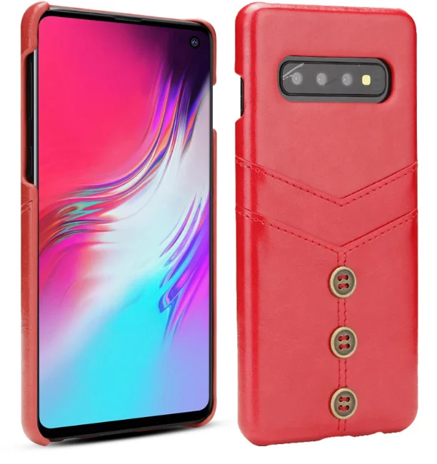 Тонкий кожаный чехол-бумажник для мобильного телефона samsung S10/S9Plus