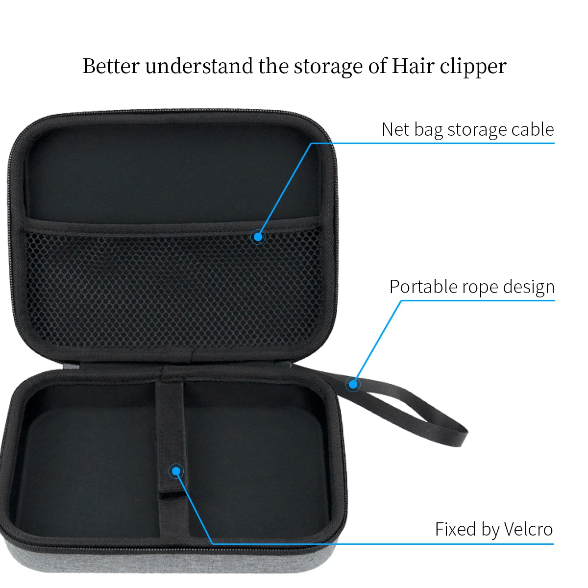 Xiaomi Mijia, Clipper de cabelo elétrico, Barber Travel Carrying Box