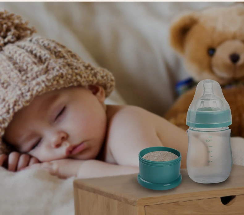 Caixa de Armazenamento de Alimentos para Bebê Essenciais dos Desenhos Leite em pó Camadas Sapo Estilo Portátil Cereais Animados Caixas Toddle Crianças Fórmula Leite Recipiente 3 4 Armazenamento de comidas p bebê