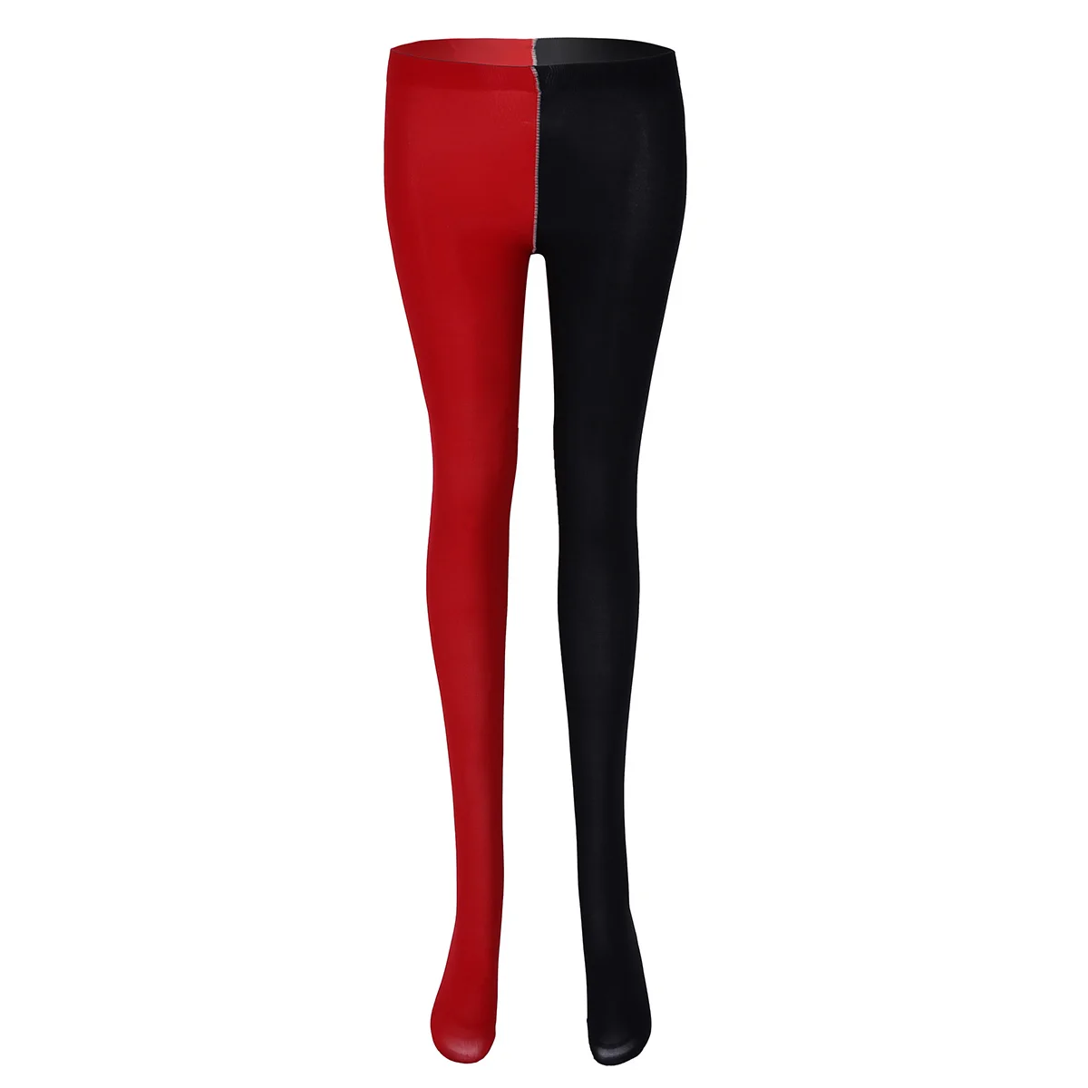 Black Red Для взрослых, унисекс, аниме, косплей, вечерние колготки, контрастный цвет, усиленный носок, колготки, шут, клоун, костюм, аксессуары - Цвет: Black Red