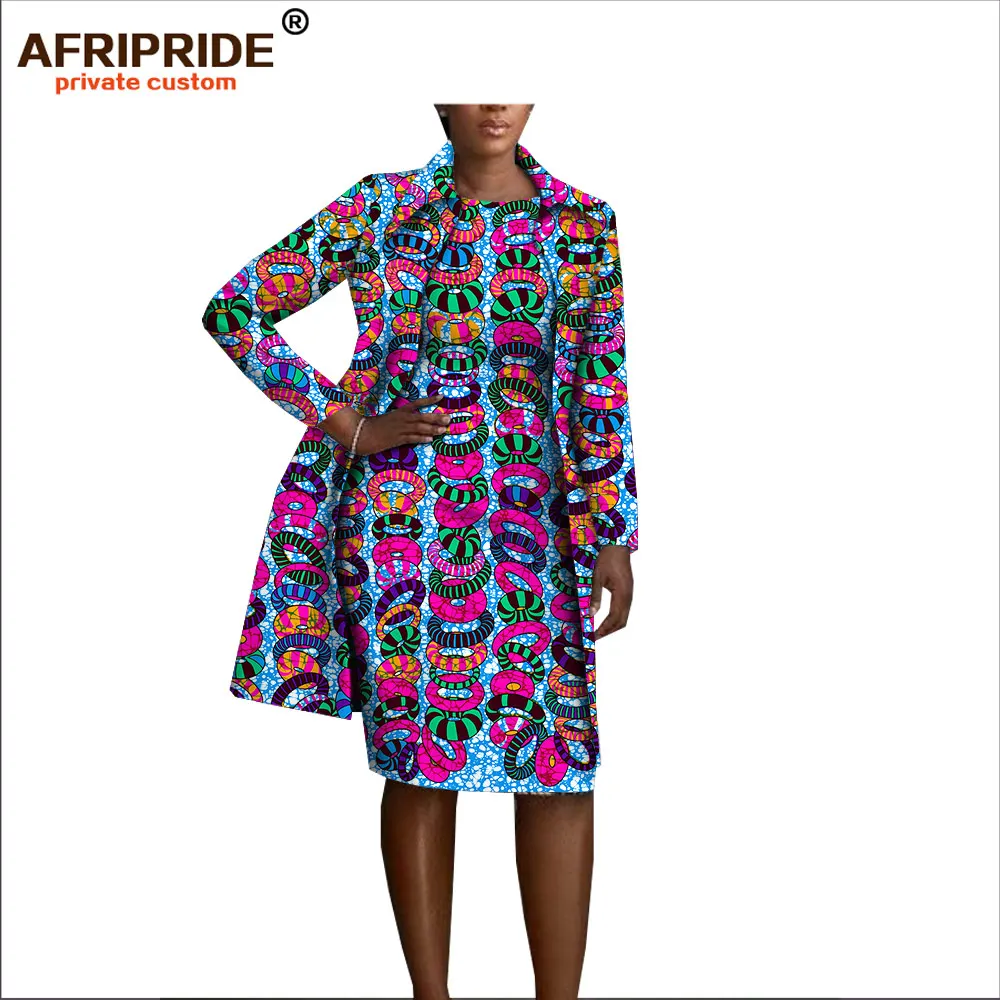 Африканская одежда Afripride комплект из 2 предметов для женщин куртка до колена с