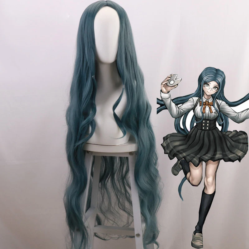 Парик Shirogane Tsumugi из Danganronpa V3: Killing Harmony термостойкий с кудрявыми волосами длиной 100