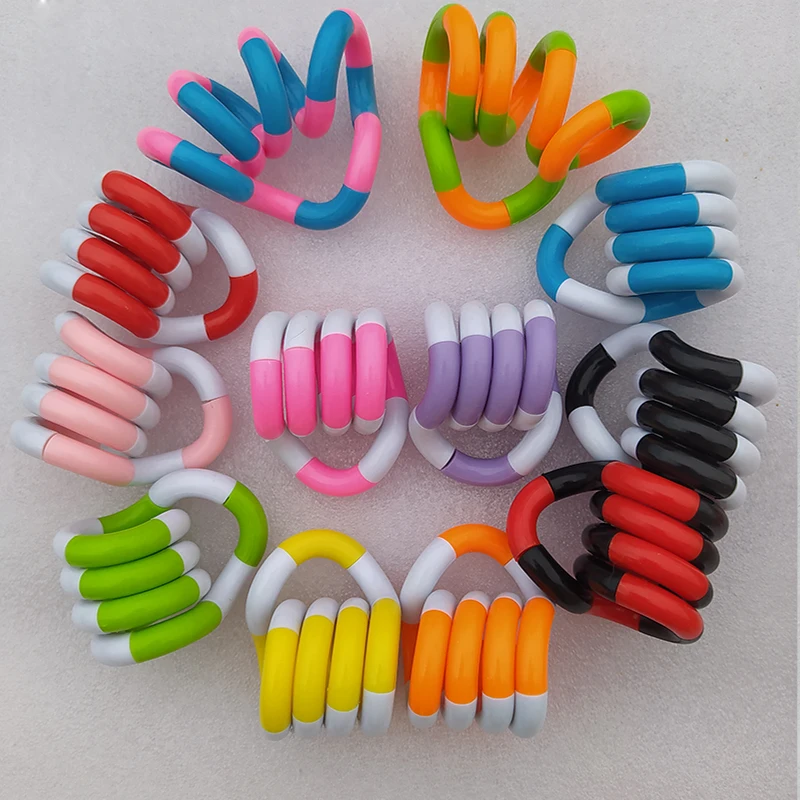 Juguetes de descompresión para adultos y niños, juguete regalo niños, cuerda de deformación colorida, antiestrés, para oficina