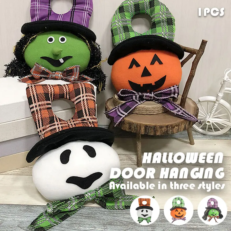 

Cloth Door Handle Door Hanging Plush Doll Witch Ghost Halloween Pumpkin Toys Decor Lovely Beautiful Home