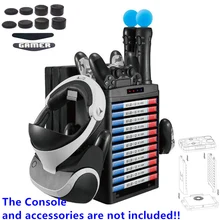 Вертикальная подставка, охлаждающий вентилятор, игровая станция для хранения, зарядная док-станция, мульти для Playstation 4 PS4 Pro Slim PS Move PS VR