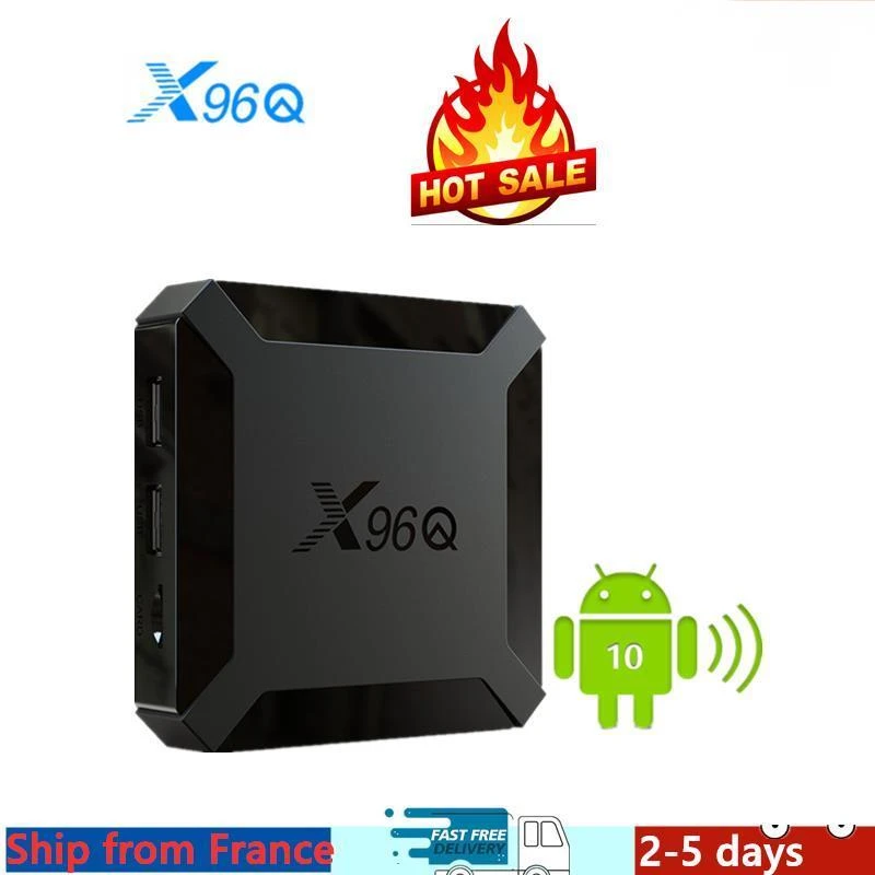 Best iptv box x96Q android tv box 10 media player 1G 8G 2G 16G x96 smart ip  tv m3u set top box