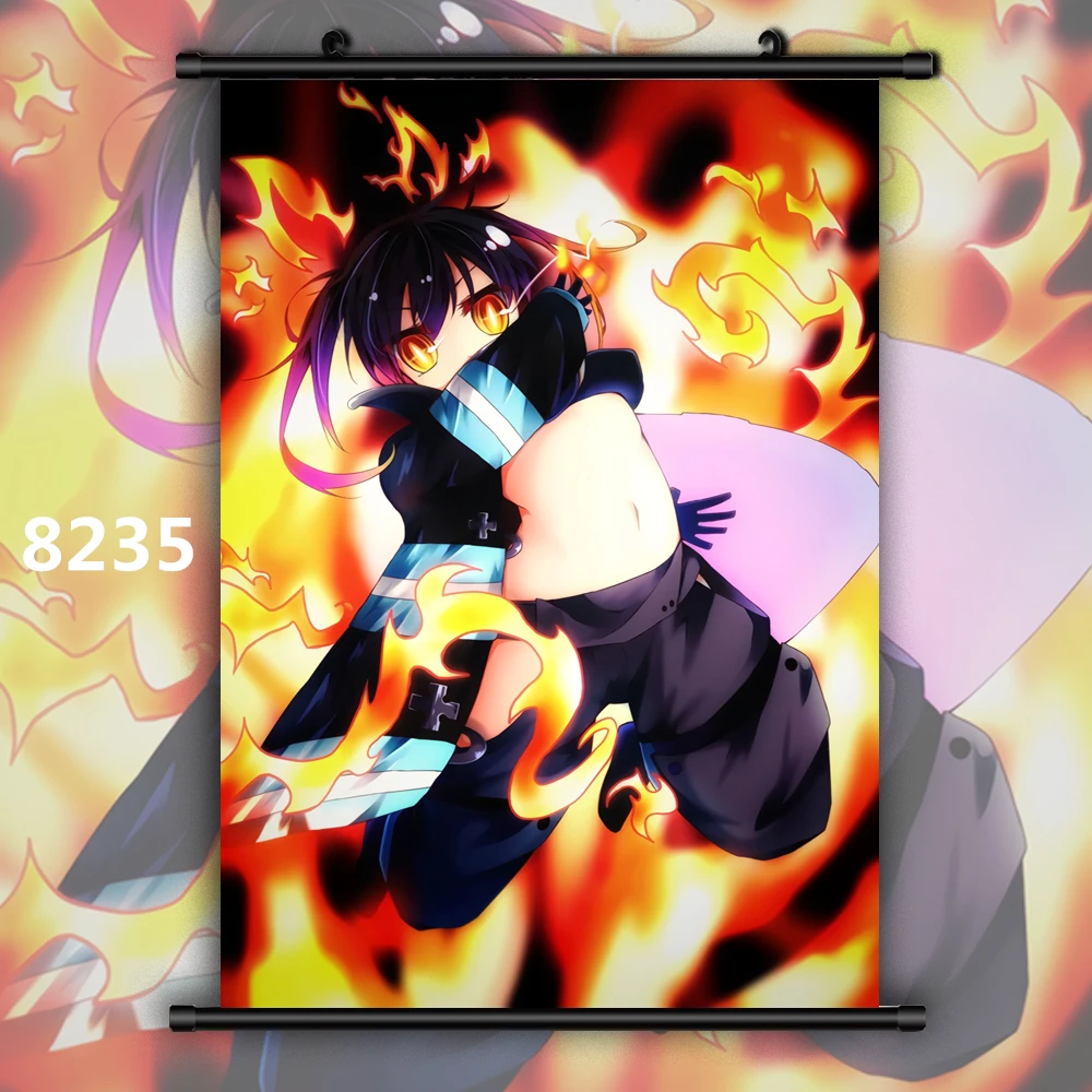 Enen no Shouboutai Fire Force Kotatsu Tamaki Princess Hibana Oze Maki Аниме Манга настенный плакат в рулоне