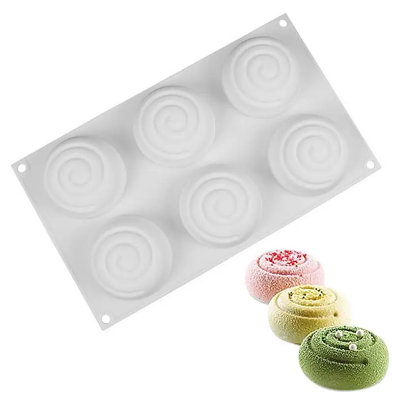 

Tornado Shape Cake Mold Cake Mold 3D Silicone Molds for DIY Baking Dessert Mousse Kitchen Bakeware Tool Art Cake Form Tray Mould