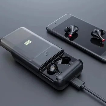 

10000 mAh 2020 new two-in-one T08P miniTWS binaural wireless stereo Bluetooth headset and charging treasure digital display