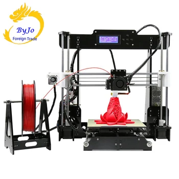 

Upgrade desktop computer A8 3D printer Prusa i5 large motherboard acrylic frame LCD size 220 * 220 * 240mm, gift a roll of filam