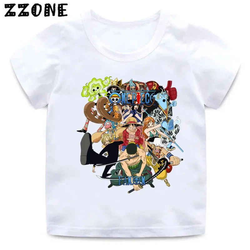 Baby Boys T Shirt One Piece Luffy Ace Sabo Law Zoro Nami Print - roronoa zoro shirt roblox