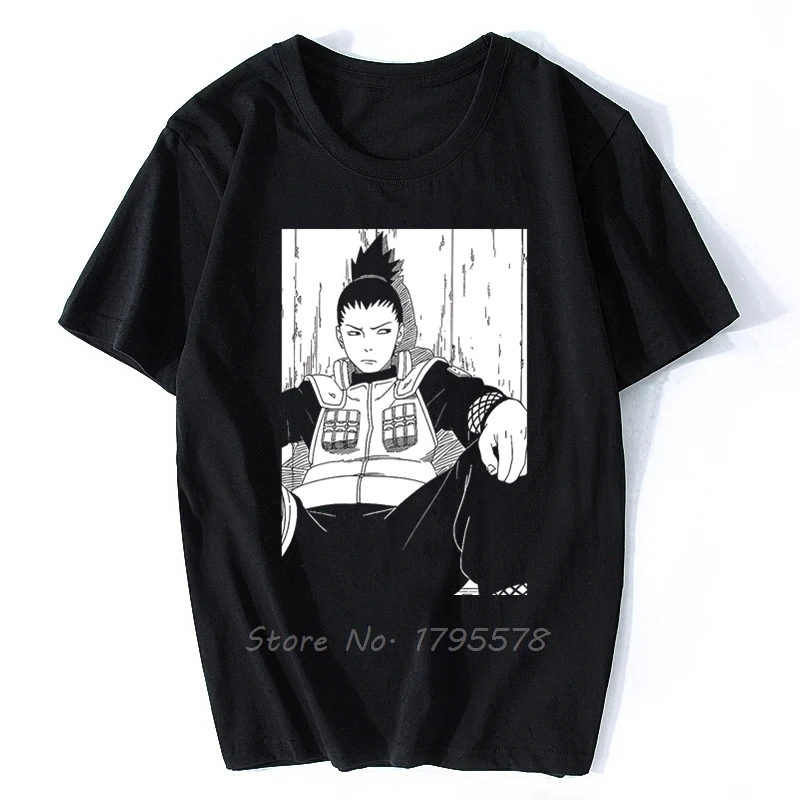 New Manga T-Shirt Short-Sleeve Top-Anime Harajuku Shikamaru Cotton Summer Tees w5Kmd3zaL