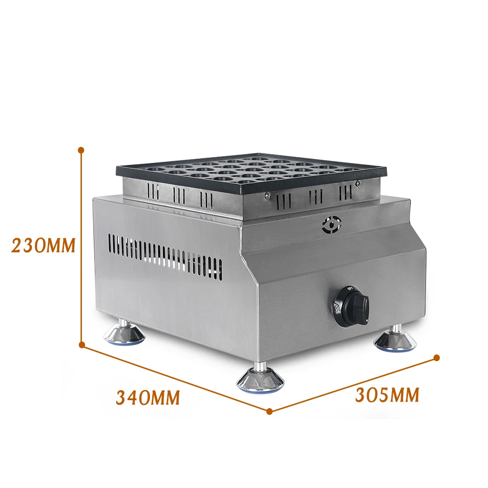 GZZT Gas Waffle Maker LPG Heat Shaped Egg Waffles Manual  Non-stick Metal 25pcs Heart  Mini Waffle Machine