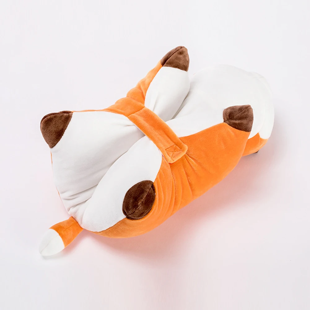 Realistic Crawling Fox Animal Stuffed Plush Doll Cushion Toy Sofa Chair Decor