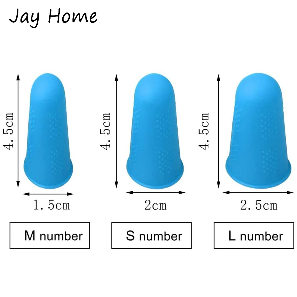 HURRISE Manchon De Doigt En Silicone 2 Pièces Dé à Coudre Souple Réutilisable Durable Doigt En