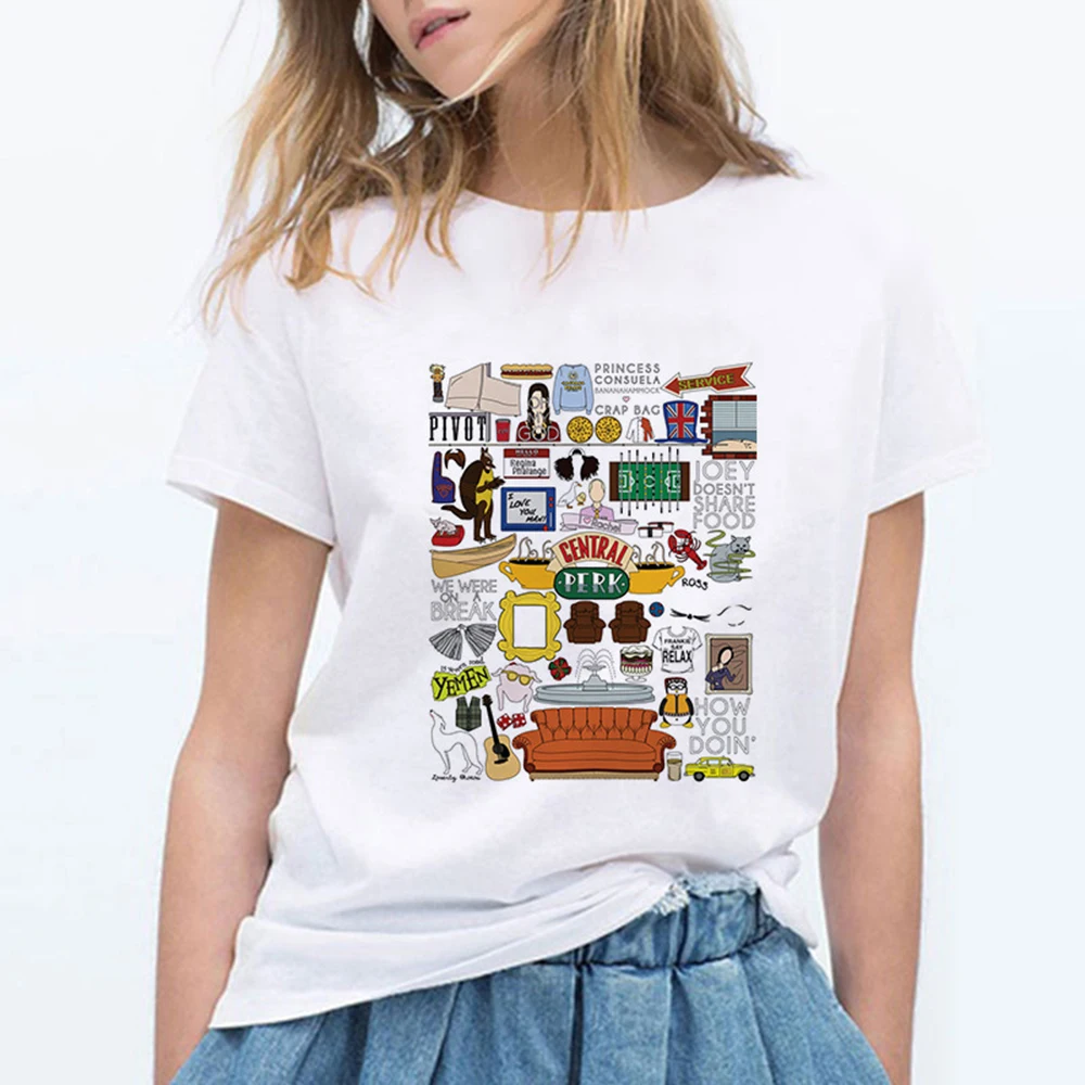 FRIENDS HOW YOU DOIN футболка с буквенным принтом женская повседневная забавная футболка для Леди Топ Футболка хипстер