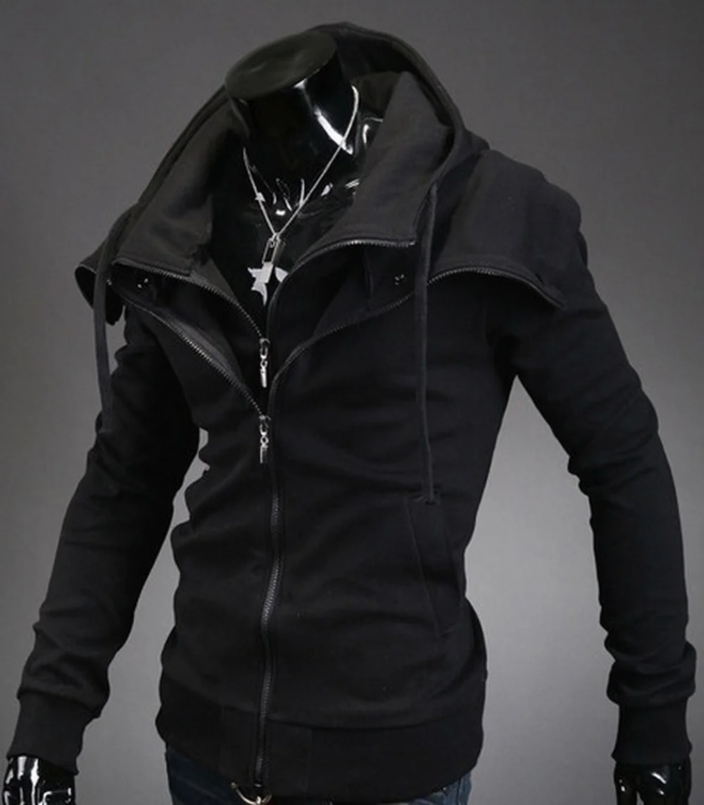 buy  Zogaa 2019 Fashion Autumn Hooded Coat Men Casual Cardigan Sweater Jacket Plus Size S-3XL Zipper Str