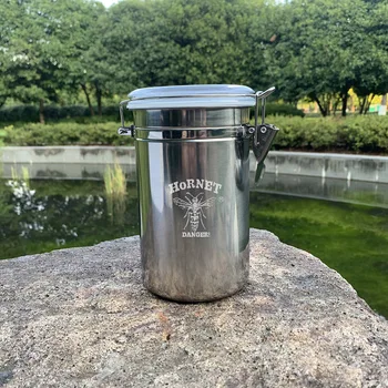 

HORNET Portable Stainless Steel Tobacco Storage Box Food Storage Jar Smoking Accessories