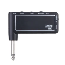 Durable Tone Rechargeable Electric Accessories Headphone Amplifier Bass Mini Portable USB Guitar Plug Phone ABS Classic Rock