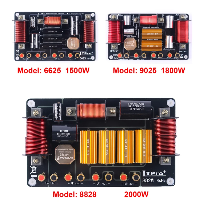 2000 Вт двойной бас 2 способ 3 блок Hi-Fi динамик делитель частоты высокий-низкий кроссовер фильтры с твитером защита предохранителя M8828
