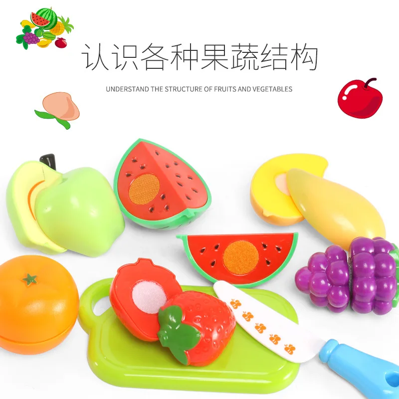 Фруктовая огранка, Детская модель, кухонная игрушка, детский сад, детский игровой домик, для родителей и детей, Интерактивная