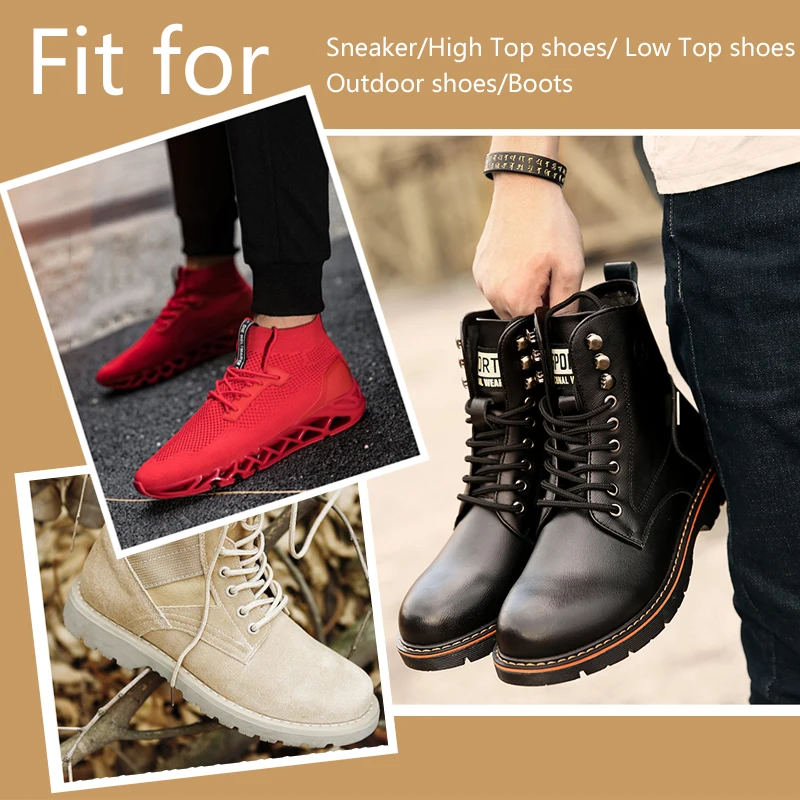 【Xxin】2Pair Strong Round shoe Laces High Top Outdoor Walking Hiking Boot Laces Bootlaces Sneaker Shoelaces 100/120/140/160cm