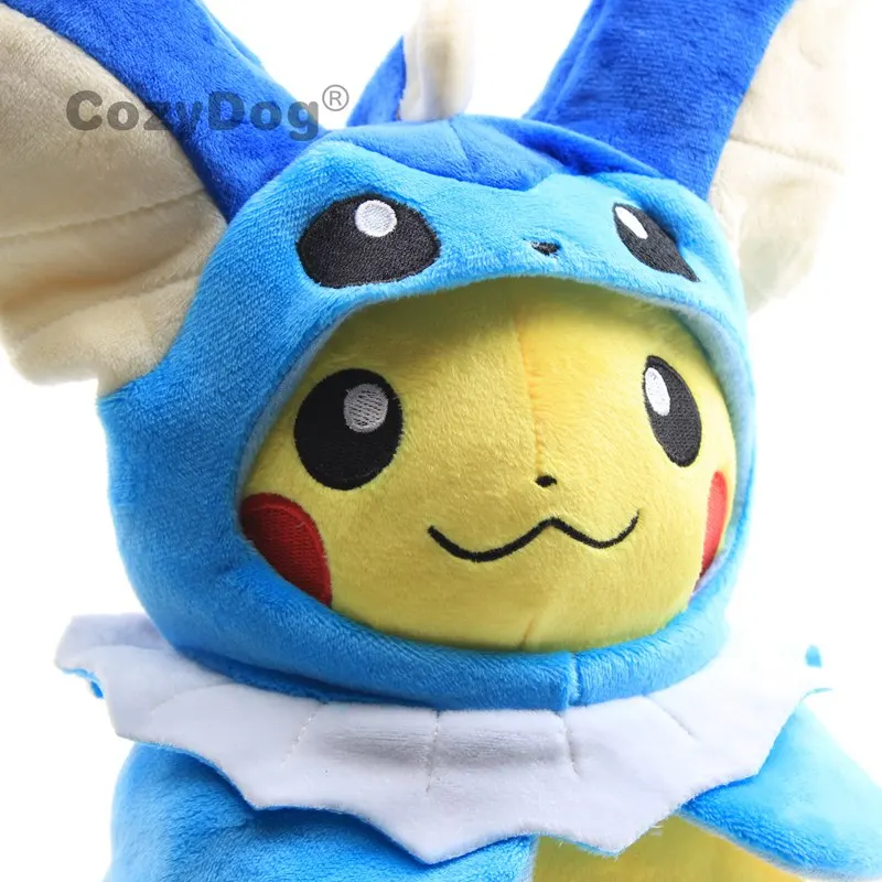 1" 28 см Пикачу Косплей Vaporeon плюшевые куклы игрушки из мультиков аниме серии Пикачу Куклы Детские Рождество подарок на день рождения