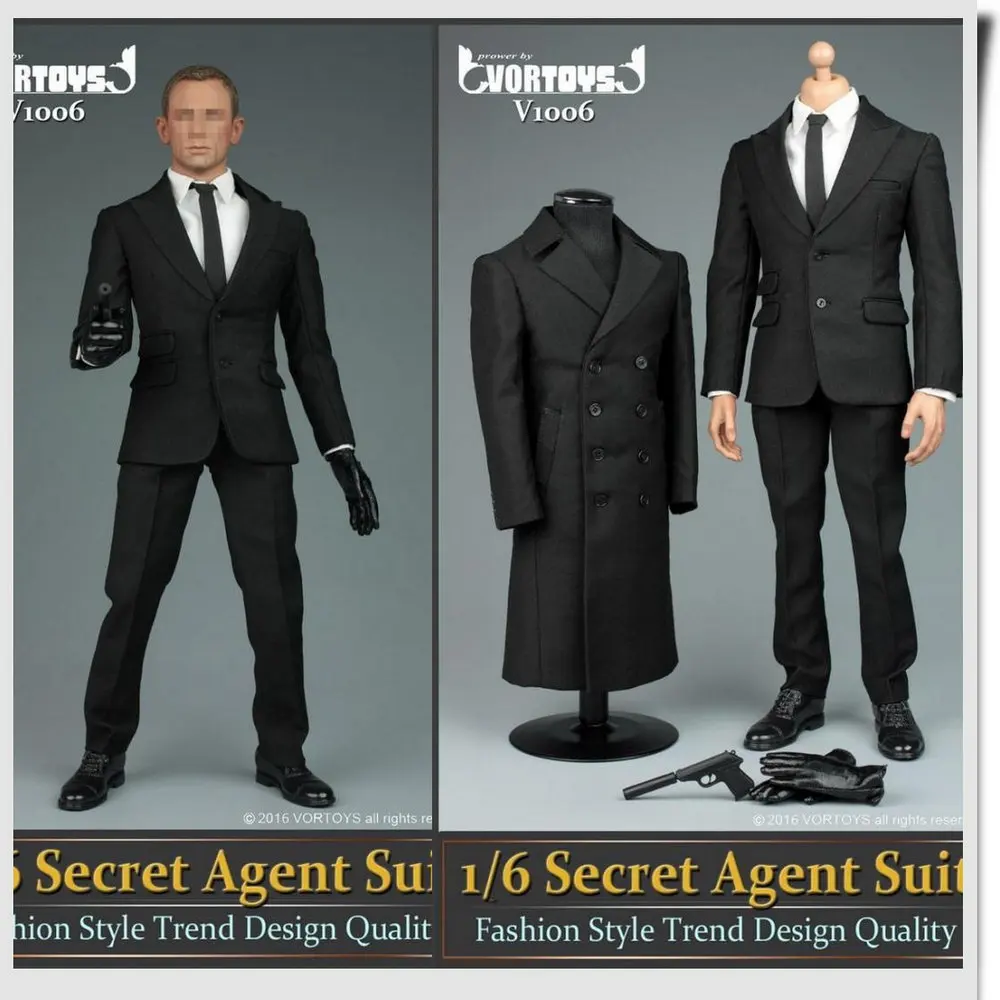 

Estartek VORTOYS V1006 1/6 Special Agent James Bond 007 Windbreaker Suit for 12inch Phicen Tbleage Hottoys Action Figure DIY
