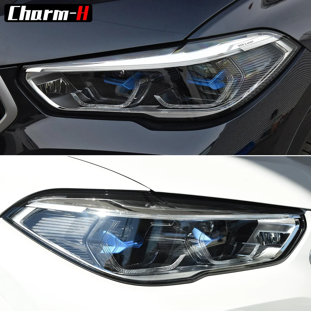 2Pcs Car Styling Headlight Protective Restoration Protection Film Decal Stickers For BMW X6 G06 2019 2020 Accessories