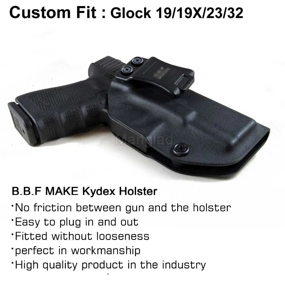 Actical KYDEX BBF Make IWB TGun кобура Glock 19 17 25 26 27 28 43 22 23 31 32 внутри скрытый чехол для пистолета аксессуары