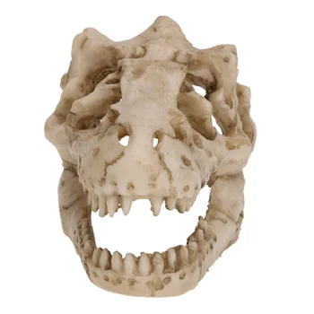 

1pc Aquarium Fish Tank Artificial Dinosaur Skull Barrel Resin Ornament Cave Aquarium Fish Tank Decoration Pet Accessories