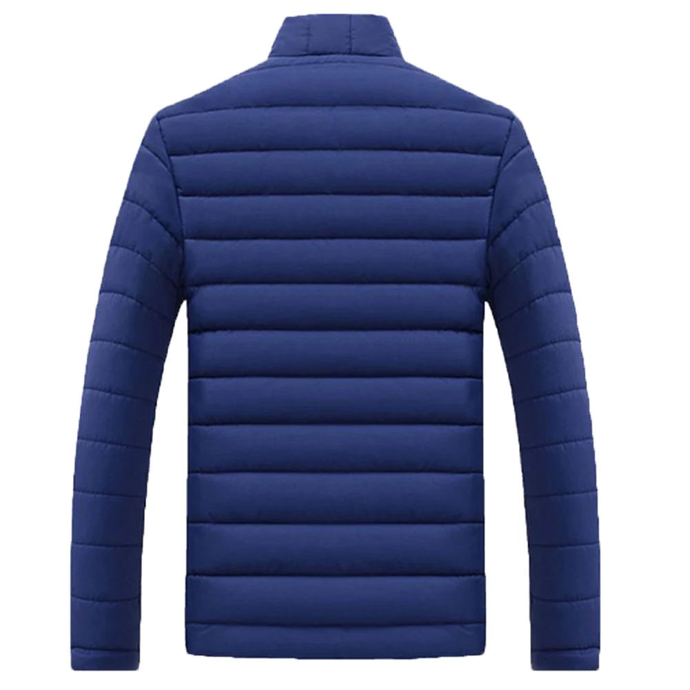גברים חורף חם החוצה ללבוש גדול גודל גברים של ארוך שרוול צווארון עומד כותנה עסקים מקרית רוכסן חם כותנה מעיל כותנה מעיל