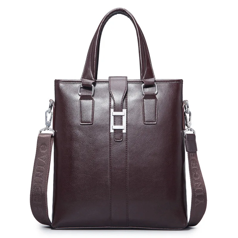 

Vertical New Style Handbag Briefcase Large-Volume Men Casual Briefcase Shoulder Oblique Multilayer Men's Bag