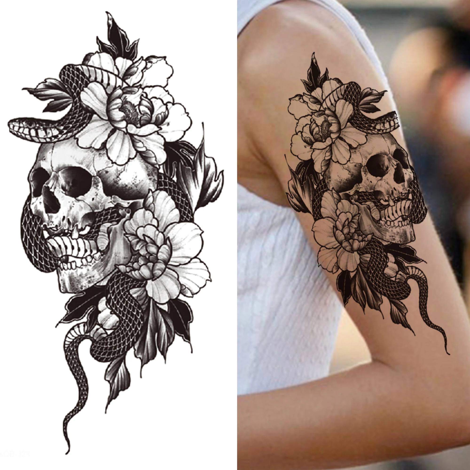 Tatouage Serpent Tete De Mort