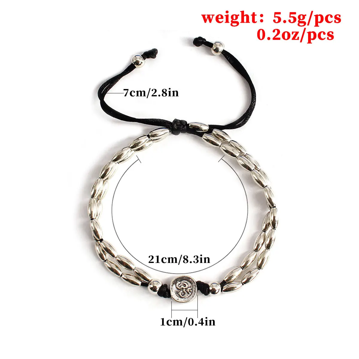 3 Pcs/ Set Silver Color Rope Chain Beads Anklets Summer Beach Starfish Bohemian Ankle Bracelets for Women Accessories