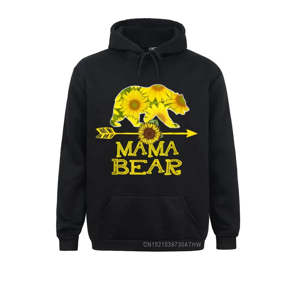 

New Design Mama Bear Funny Sunflower Mother Father Gifts Men Sweatshirts Mother Day Hoodies Clothes Street