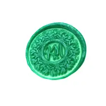 Индивидуальные инициалы с гирляндой воск печать/пользовательские монограммы свадебные печати/свадебные приглашения печать/на заказ Свадебная печать/